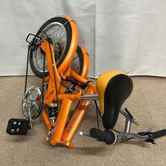 【北見市発】折りたたみ自転車 K60224040 16インチ (E1573yxY)の画像