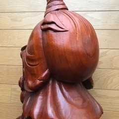 布袋さん　木製　置物の画像