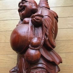 布袋さん　木製　置物の画像