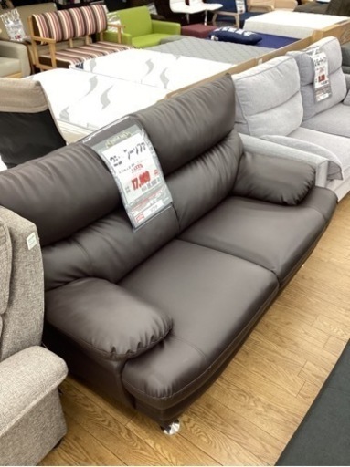 KD-16【新入荷　アウトレット】2シーターソファ　ブラウン