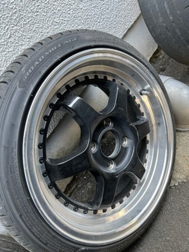 15インチ 6.5j 4穴 PCD100 ホイールタイヤ付き 急募