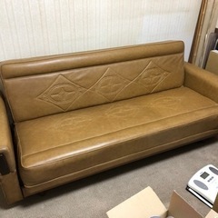 【終了】昭和レトロ　ソファベッド　フランスベッド