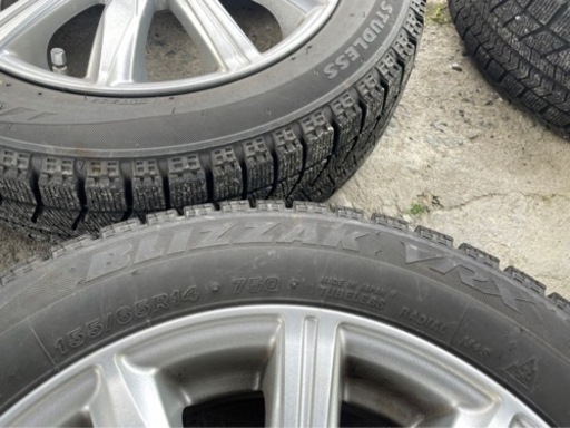 スタッドレスタイヤ　ホイールセット　BLIZZAK VRX 155/65R14 2019年製