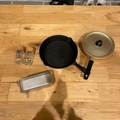 キャンプ用品色々セット　鍋　スキレット　メスティン