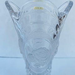 KAMEI GLASS JAPAN 花瓶 CRYSTAL PbO カメイ 24%の画像
