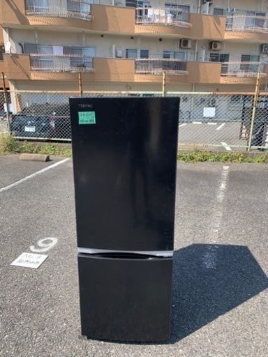 九州市内で配送無料　保証付き 東芝 TOSHIBA GR-R15BS（K） [冷蔵庫 （153L・右開き） 2ドア メタリックブラック]