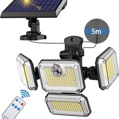 【決まりました】新品未使用　ソーラーセンサーライト　屋外　防犯ライトの画像