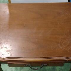 カリモク　karimoku　電話台　アンティーク家具　49×35×69　使用感有りの画像