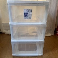 アイリスオーヤマ ロングチェスト 3段の画像