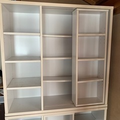 スライド式片側2列本棚①、商談中の画像