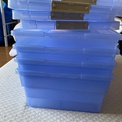 収納4セット　ブルー　の画像