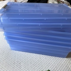 収納4セット　ブルー　の画像