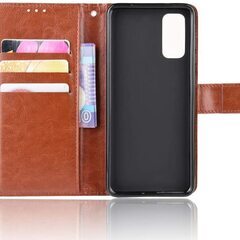 【新品未使用】Galaxy S20 ケース ブラウン 手帳型 カード収納 スタンド機能 全面保護 耐衝撃 TPU 手帳型 ギャラクシー レザー サイドマグネット式 合皮 シンプル カバー スマホ 革 ハードケース 薄型 軽量 ワイヤレス充電  ポリカーボネート  携帯保護カバー 薄型 ソフト 軽量 卓上 落下防止 すり傷防止 指紋防止 耐衝撃 の画像