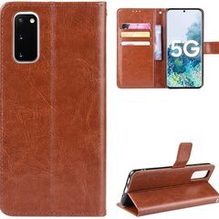 【新品未使用】Galaxy S20 ケース ブラウン 手帳型 カード収納 スタンド機能 全面保護 耐衝撃 TPU 手帳型 ギャラクシー レザー サイドマグネット式 合皮 シンプル カバー スマホ 革 ハードケース 薄型 軽量 ワイヤレス充電  ポリカーボネート  携帯保護カバー 薄型 ソフト 軽量 卓上 落下防止 すり傷防止 指紋防止 耐衝撃 の画像