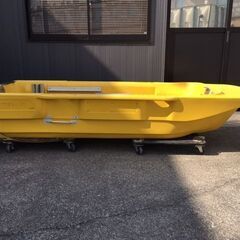 【生産終了/入手困難】　RYOBI（リョービ）　BOAT ACE（ボートエース）　GEB-25I　船外機仕様　スタビライザー　生け簀付き/最大2馬力/オール×2本付き/定員2名　①