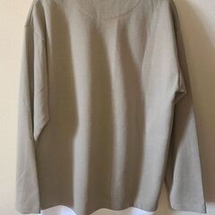 重ね着風★長袖カットソー／メンズLサイズの画像