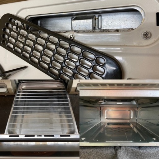 I740 ? Rinnai 都市ガステーブル ★ 水無し片面焼きグリル ! ⭐ クリーニング済