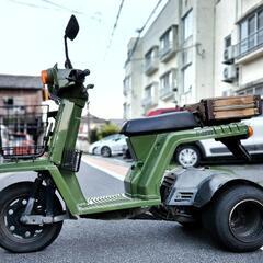 ミニカー登録　ジャイロX　オリーブ　HONDAの画像