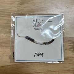 新品未開封　ミルブラン　MILLE BLANC アンクレット　ストーン　シルバーの画像