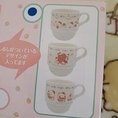 すみっコぐらし  いちごフェア スタッキング マグカップセットの画像