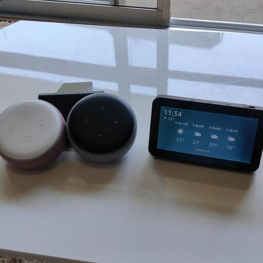 【まとめ売り】Amazonアレクサ　エコーショー５、エコードット第3世代×２台