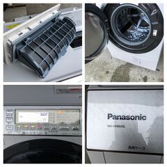 Panasonic ドラム式洗濯乾燥機 NA-VX8600L 左開き 斜型 洗濯10kg 乾燥6kg 自動おそうじ カビ取り機 2016年製