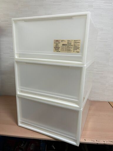 無印良品 ポリプロピレン クローゼットケース・引出し・大 3個セット