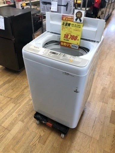 K042★Panasonic製★2019年製5.0㌔洗濯機★6ヵ月間保証付き★近隣配送・設置可能