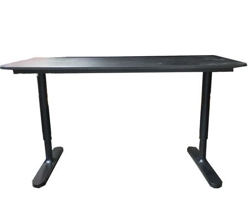 【値下げ】IKEA イケア スタンディングデスク BEKANT ベカント 昇降 ブラック 10255326 オフィス 在宅ワーク【直接引取限定】