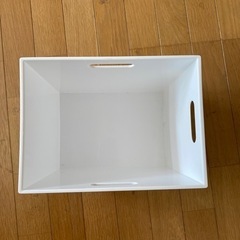 ニトリ収納ボックス　ホワイト　２個セットの画像