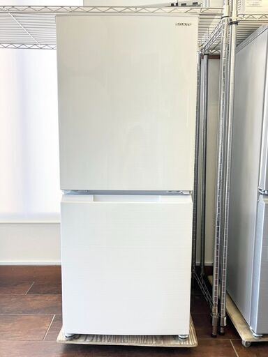 シャープ 2ドア 冷蔵庫 152L SJ-D15G-W 2021年製