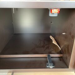 モダン　収納箱　上置き　収納ボックス　収納ケース　耐震ラッチつき　プッシュ扉　上置　可動棚付き　未使用品　美品の画像
