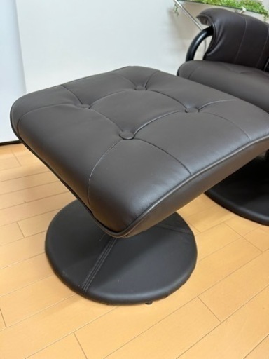 サロン用　リクライニングチェアオットマン付き　美品