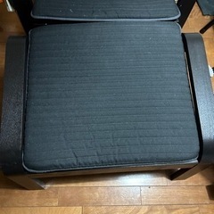ポエング　IKEA イケア　オットマンとセットでの画像