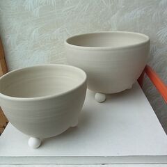 陶器鉢　植木鉢　丸型　 Jan des Bouvne　穴なし　プ...