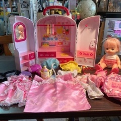 【お取引先決定】メルちゃんのクローゼット　お人形・お洋服・小物付き♪ 