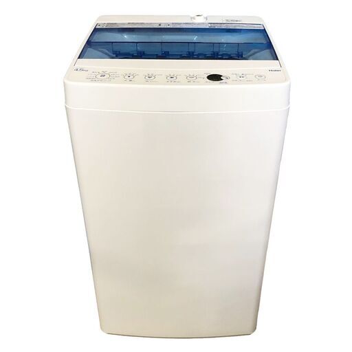 YJ0411 Haier 4.5kg洗濯機 JW-C45FK 2021年製 風乾燥機能 ハイアール
