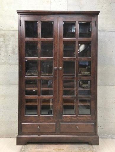 北海道民芸家具 華無垢材 書棚 本棚 飾り棚 収納棚