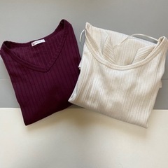 リブカットソー　２点