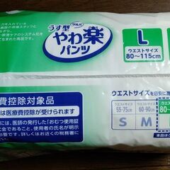 白十字　サルバ　うす型やわ楽パンツL　1P(２２枚入り)＋１７枚・計３９枚の画像