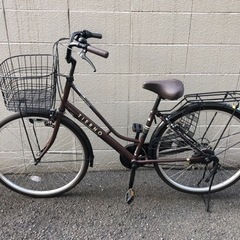 お渡し決定]美品！自転車/ ブラウン/ 切り替え付き(6段階)