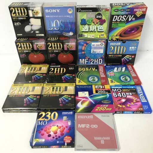 FI17/83　未使用 3.5インチ フロッピー ディスク まとめて117枚 2HD 2DD maxell ULTRA マクセル SONY IMATION FUJIFILM 3.5型 記録