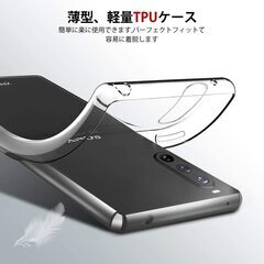 【新品未使用】Xperia 1 II ケース SO-51A / SOG01 Sony エクスペリア  米軍MIL規格 ストラップホール 高透明 TPU カバー ワイヤレス充電対応 クリア 携帯保護カバー 薄型 ソフト 軽量 卓上 すり傷防止 指紋防止 耐衝撃 レンズ保護 Android  エクスペリア の画像