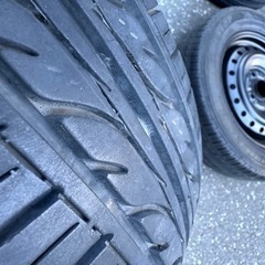 13インチ　鉄チンホイール　155/65R13 軽自動車タイヤの画像