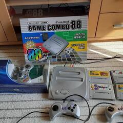 スーパーファミコンとファミコンとコントローラーとカセット