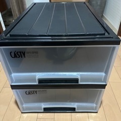 【成約済】美品 天馬押入れ用収納ケース ２ケースの画像