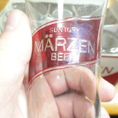 未使用　箱入り　SUNTORY　MÄRZEN　BEER　メルツェン　６オンスタンブラー　〈６コ入り〉の画像