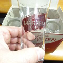 未使用　箱入り　SUNTORY　MÄRZEN　BEER　メルツェン　６オンスタンブラー　〈６コ入り〉の画像