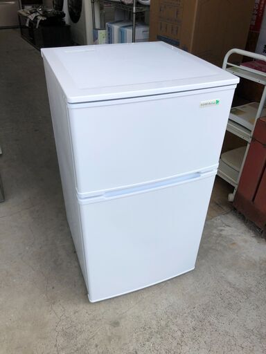 【動作保証あり】YAMADA HerbRelax 2017年 YRZ-C09B1 90L 2ドア 直冷式 冷凍冷蔵庫【管理KRR499】
