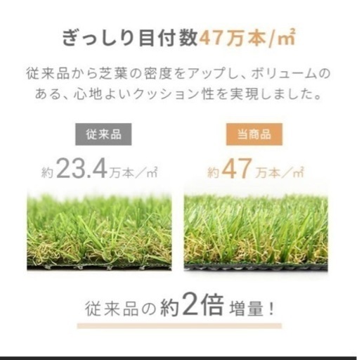 お値下げモダンデコ　人工芝　2m×3m 芝丈35mm 高密度タイプ MODERN DECO（モダンデコ） 人工芝 2m×10m 高密度タイプ 芝丈35mm U字 